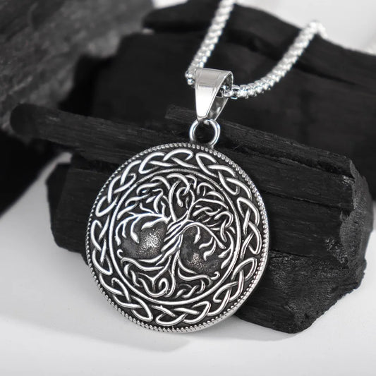 Vintage Viking Tree of Life Pendant